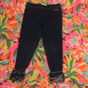 EUC Matilda Jane Jean Ruffle Leggings